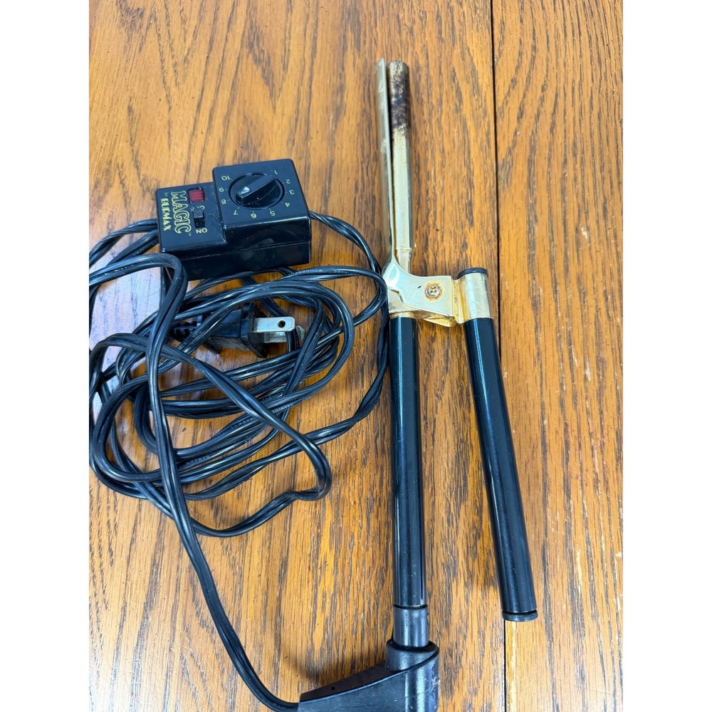 MAGIC by BURMAX Vintage Electric Curing Iron with Adjustabel Heat Control